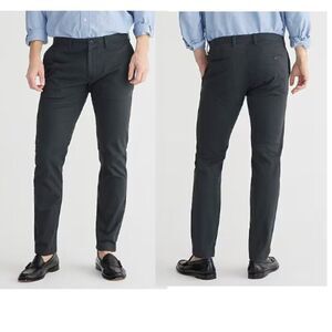 J.Crew Pants Men 36x30.5 Charcoal Gray Cotton Slim-Fit Stretch Chino Pants